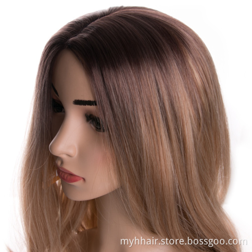 Body Wave Synthetic Hair Wig For Women,24 Inch afro wig cosplay,Blonde Ombre color Hair Long
